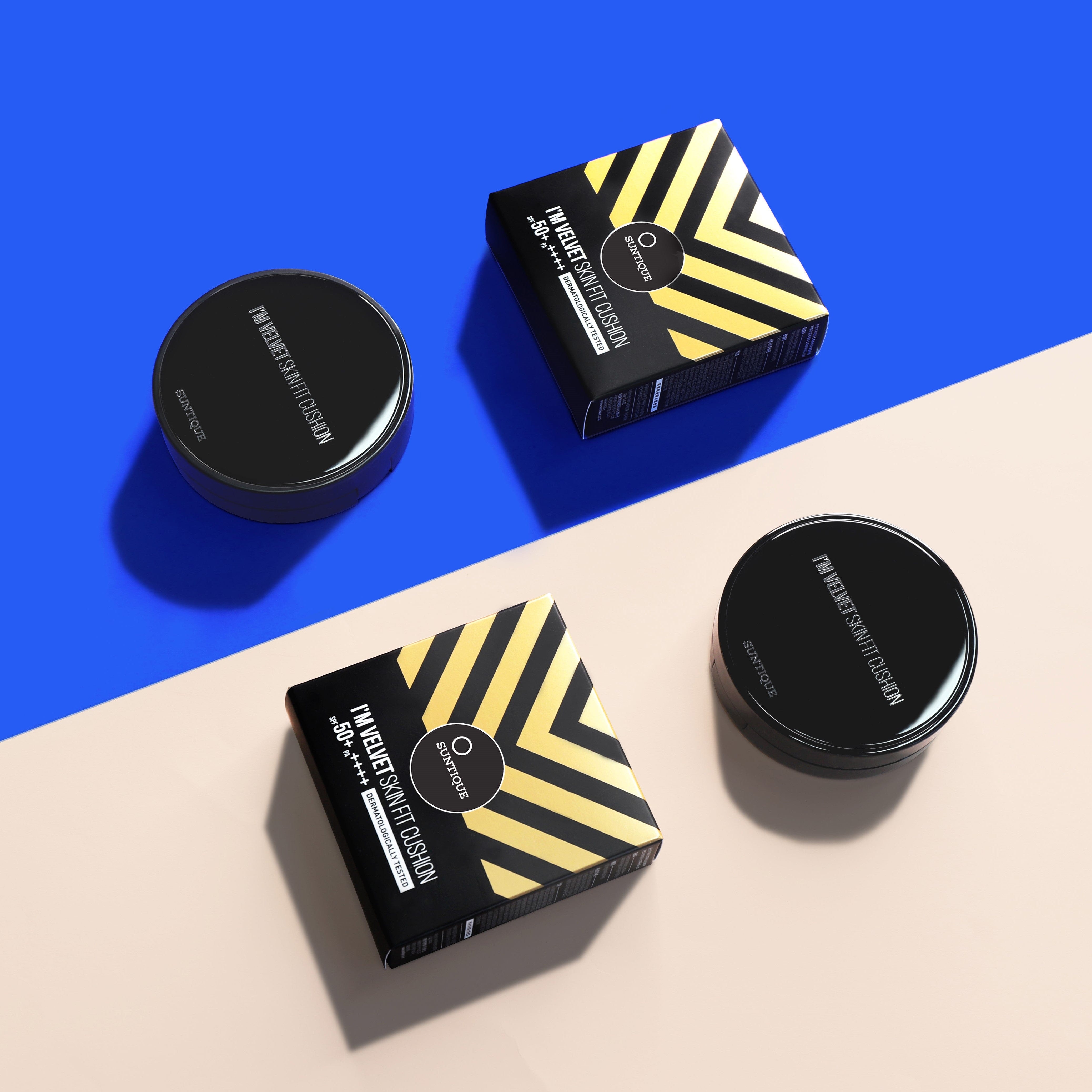 SUNTIQUE - I'm Velvet, Korean SPF 50 Pa++++, Skin Fit BB Cushion