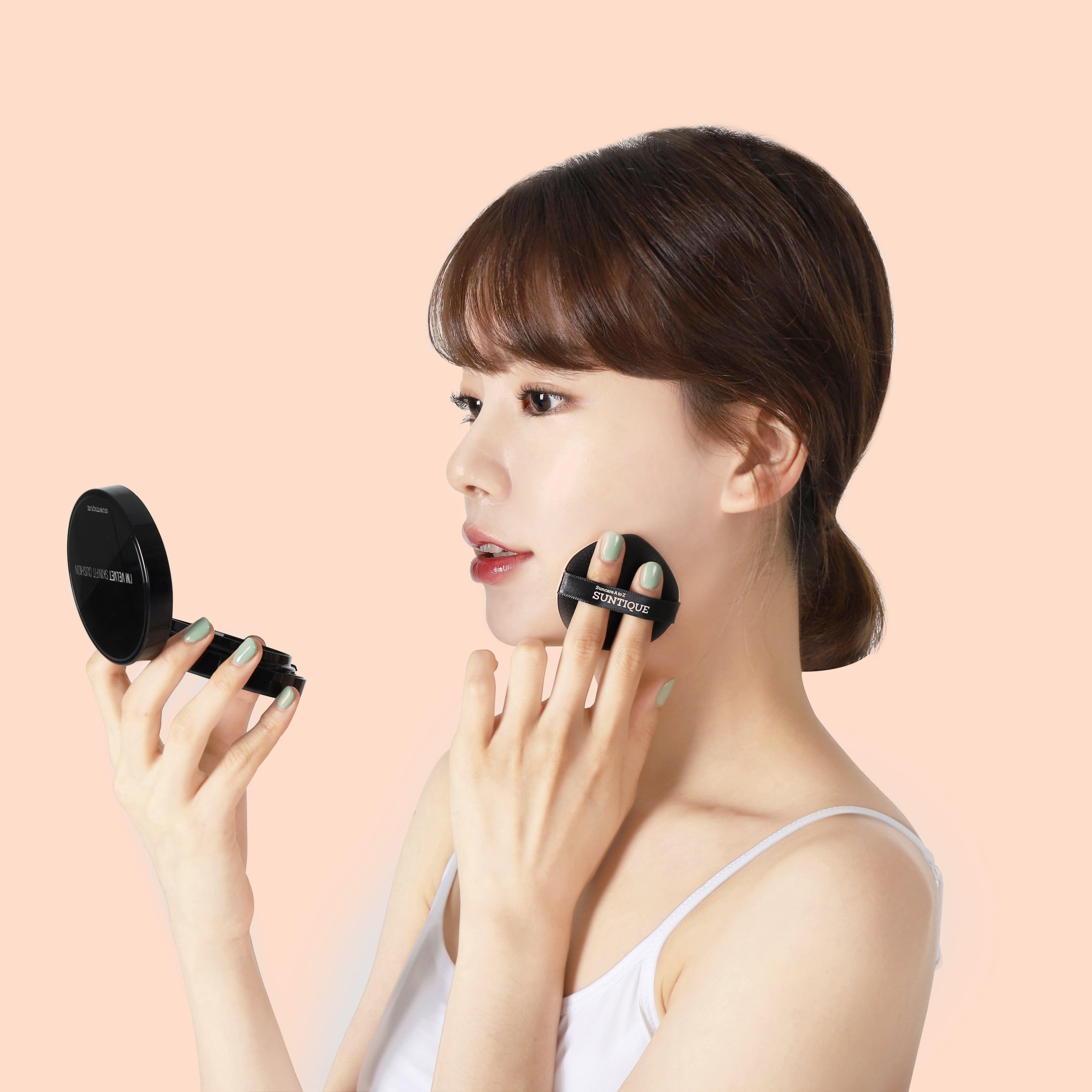 SUNTIQUE - I'm Velvet, Korean SPF 50 Pa++++, Skin Fit BB Cushion