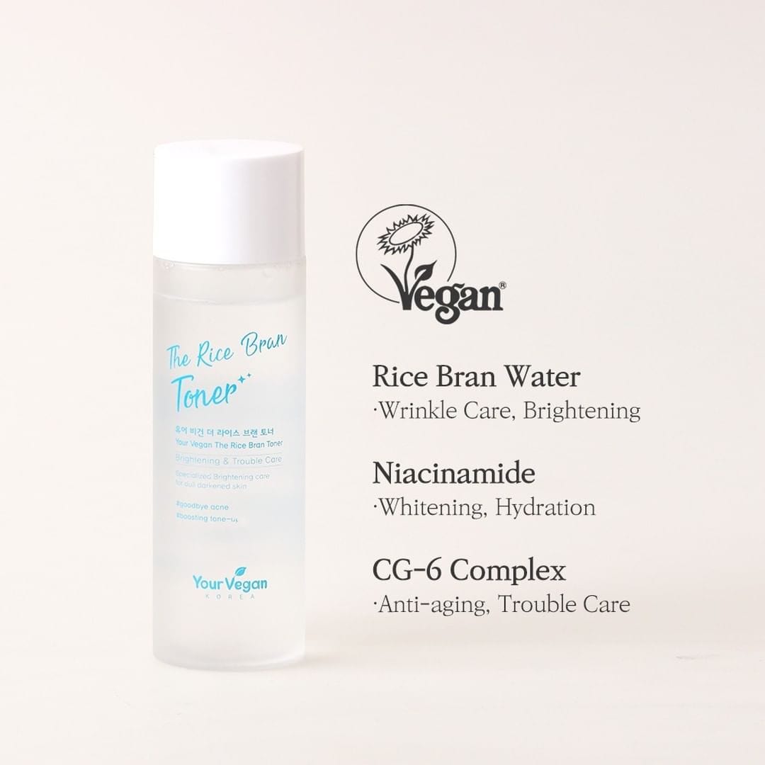 YOUR VEGAN - The Rice Bran Korean Toner - Korean Made