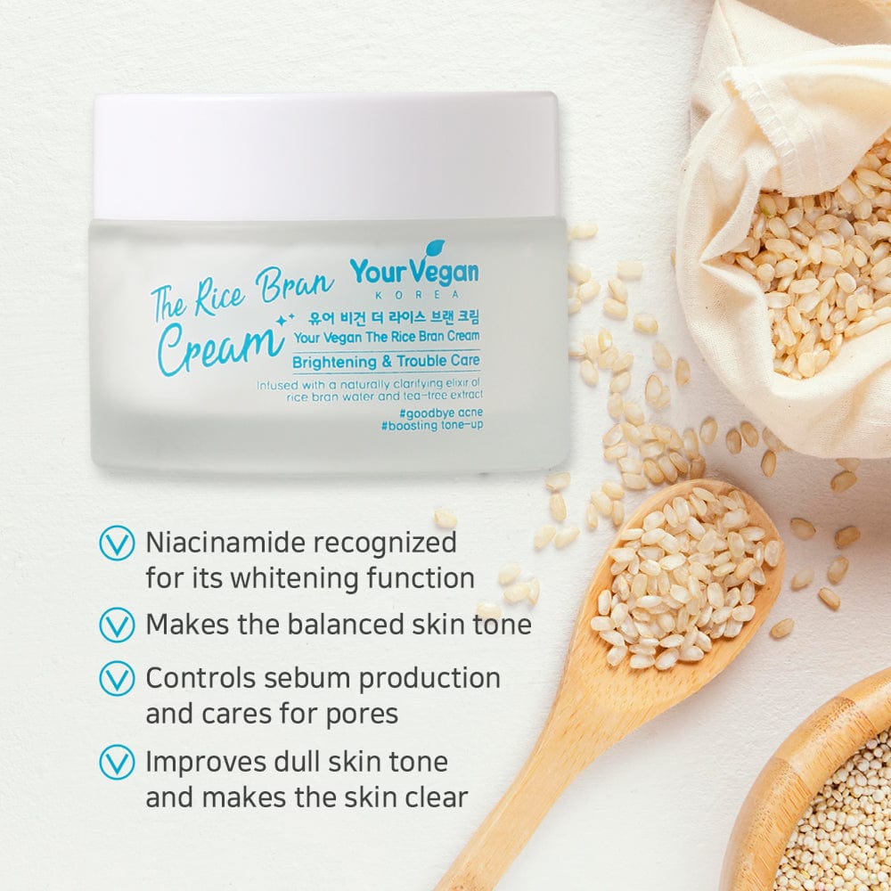 YOUR VEGAN - The Rice Bran Korean Cream - Korean Made